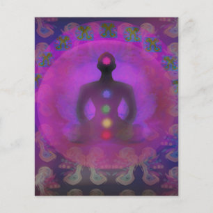 Prospectus 11,4 Cm X 14,2 Cm Brochure de Yoga pour la méditation