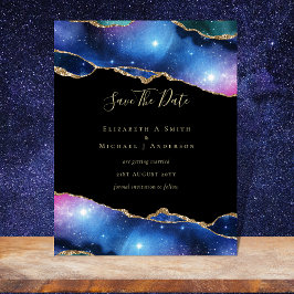 Prospectus 11,4 Cm X 14,2 Cm BUDGET AGATE Purple Gold Parties scintillant SAVE 