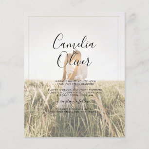 Prospectus 11,4 Cm X 14,2 Cm Budget All-in-1 Rustic Terracotta GOLD Mariage