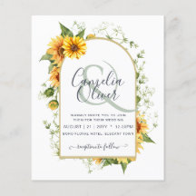 BUDGET All-in-1 Rustique tournesols Mariage de ver