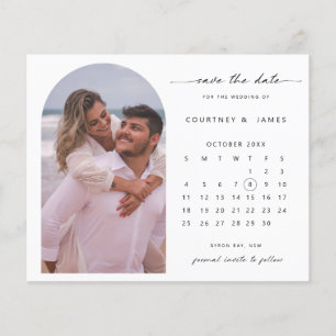 Prospectus 11,4 Cm X 14,2 Cm BUDGET Arch photo du calendrier Enregistrer la dat