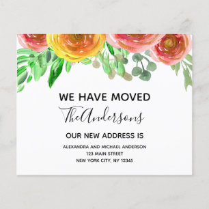 Prospectus 11,4 Cm X 14,2 Cm Budget Déplacement Faire-part Floral Blush Rose