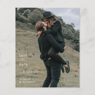 Prospectus 11,4 Cm X 14,2 Cm BUDGET Enregistrer La Date Invitation Circulaire