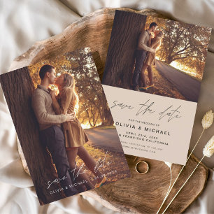 Prospectus 11,4 Cm X 14,2 Cm Budget Enregistrer la date Mariage de Terracotta P