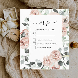 Prospectus 11,4 Cm X 14,2 Cm Budget Eucalyptus Floral Greenery Wedding RSVP