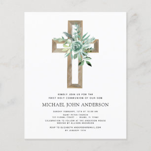 Prospectus 11,4 Cm X 14,2 Cm Budget First Holy Communion Greenery Eucalyptus