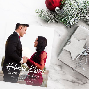 Prospectus 11,4 Cm X 14,2 Cm Budget Holiday Kiss Future M & Mme Photo Engagé