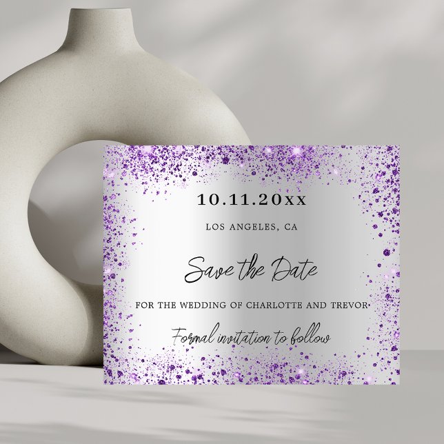 Prospectus 11,4 Cm X 14,2 Cm budget mariage argent violet violet violet enregis (Créateur téléchargé)