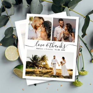 Prospectus 11,4 Cm X 14,2 Cm Budget Merci Collage Mariage Merci circulaire