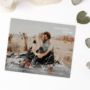 Prospectus 11,4 Cm X 14,2 Cm Budget Modern Chic Photo Long Date Enregistrer la 