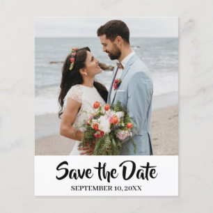 Prospectus 11,4 Cm X 14,2 Cm Budget Modern Chic Photo Save The Date Custom