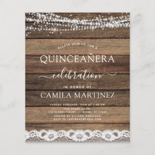 Prospectus 11,4 Cm X 14,2 Cm Budget Quinceanera Russe Farmhouse Lace