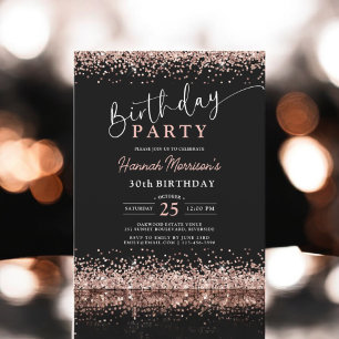 Prospectus 11,4 Cm X 14,2 Cm Budget Rose Gold Noir N'importe quel âge 30e anniv