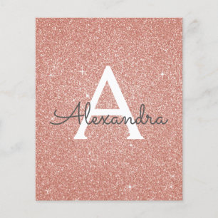 Prospectus 11,4 Cm X 14,2 Cm Budget Rose Or Blush Parties scintillant rose doux
