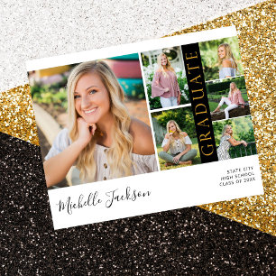 Prospectus 11,4 Cm X 14,2 Cm Budget School Spirit 6 Photo Graduation Black G An