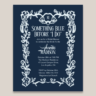 Prospectus 11,4 Cm X 14,2 Cm Budget Something Blue Vintage Floral Fête de Maria