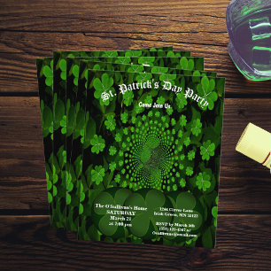 Prospectus 11,4 Cm X 14,2 Cm Budget St Patrick's Day fêté Clover Kaleidoscope