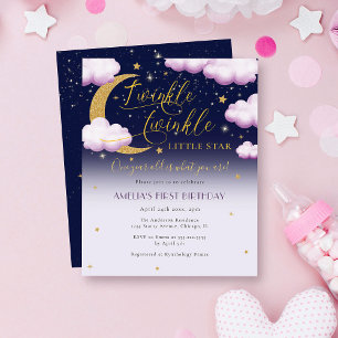 Prospectus 11,4 Cm X 14,2 Cm Budget Twinkle Little Star Fille Premier Anniversa