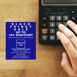 Prospectus 11,4 Cm X 14,2 Cm Business Black Vendredi Vente sur Blue Flyer