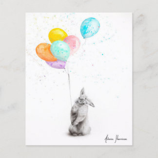 Prospectus 11,4 Cm X 14,2 Cm Buster et ses ballons|cadeau pour amoureux du lapi