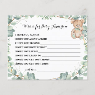 Prospectus 11,4 Cm X 14,2 Cm Cadeaux pour la future maman ours Fête de verdure