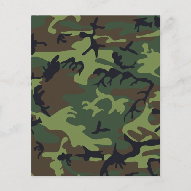 Prospectus 11,4 Cm X 14,2 Cm Camouflage boisé II (Devant)
