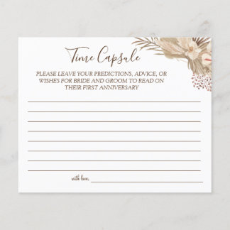 Prospectus 11,4 Cm X 14,2 Cm Carte d'anniversaire du mariage Pampa Grass Time C