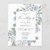 Carte d'invitation de mariage à petit budget