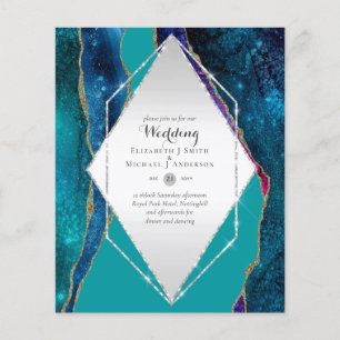PROSPECTUS 11,4 CM X 14,2 CM CARTES D'INVITATION DE MARIAGE ÉCONOMIQUES - FLYER