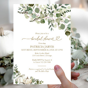 Prospectus 11,4 Cm X 14,2 Cm Cartes d'invitation de mariage Greenery Fall Budge