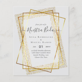 Prospectus 11,4 Cm X 14,2 Cm Cartes d'Invitation de Mariage, Mariage Espagnol B