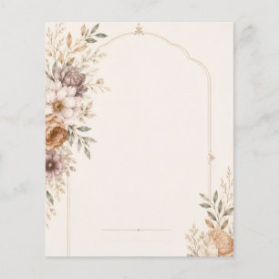 Prospectus 11,4 Cm X 14,2 Cm Carton d'invitation de mariage d'art fin avec pein