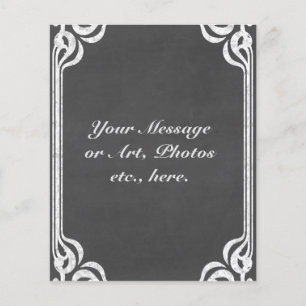 Prospectus 11,4 Cm X 14,2 Cm Chalkboard customizable