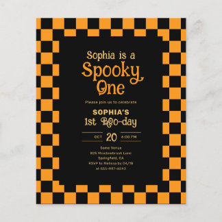 Prospectus 11,4 Cm X 14,2 Cm Cheap Retro Spooky One Halloween Birthday
