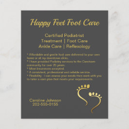 Prospectus 11,4 Cm X 14,2 Cm Chiropodiste podiatre promotionnel