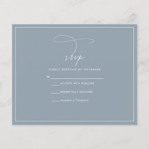 Prospectus 11,4 Cm X 14,2 Cm Circulaire budget Dusty Blue RSVP