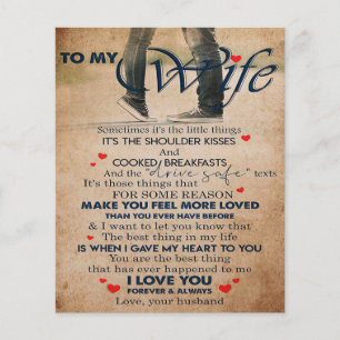 Prospectus 11,4 Cm X 14,2 Cm Citation D'Amour Pour Femme, Anniversaire De La Fe