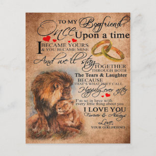 Prospectus 11,4 Cm X 14,2 Cm Citation d'amour pour petit ami, ami garçon cadeau