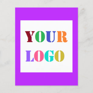 Prospectus 11,4 Cm X 14,2 Cm Code QR personnalisé Logo d'entreprise Flyers prom