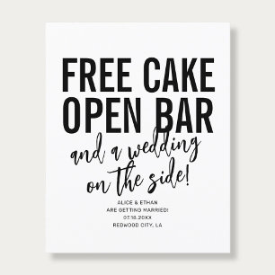 Prospectus 11,4 Cm X 14,2 Cm Code QR Typographie Gratuit Gâteau Mariage Économi