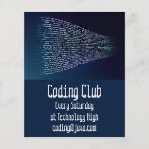 Prospectus 11,4 Cm X 14,2 Cm Coding Club Coding camp Coding pour enfants