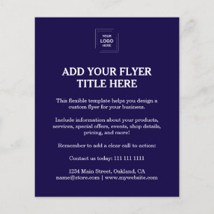 Prospectus 11,4 Cm X 14,2 Cm Conception de flyer de marketing commercial minima