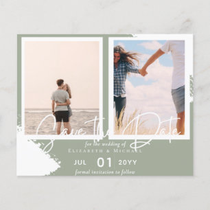 Prospectus 11,4 Cm X 14,2 Cm Contemporary Photo Save Dates Engagement 