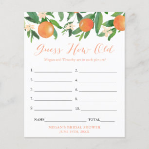 Prospectus 11,4 Cm X 14,2 Cm Couples Wedding showers Devinez Quel Vieux Jeu