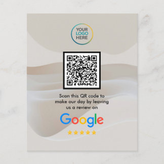 Prospectus 11,4 Cm X 14,2 Cm Custom Google Reviews QR Code 