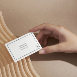 Prospectus 11,4 Cm X 14,2 Cm Demander avis client logo modèle merci