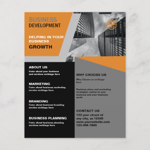 Prospectus 11,4 Cm X 14,2 Cm Développement des entreprises