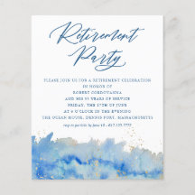 Élégance côtière Aquarelle Parti de retrait