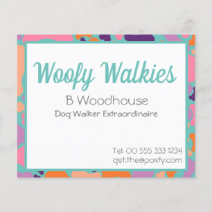 Prospectus 11,4 Cm X 14,2 Cm entreprise de conception osseuse de chien