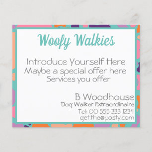 Prospectus 11,4 Cm X 14,2 Cm entreprise de conception osseuse de chien